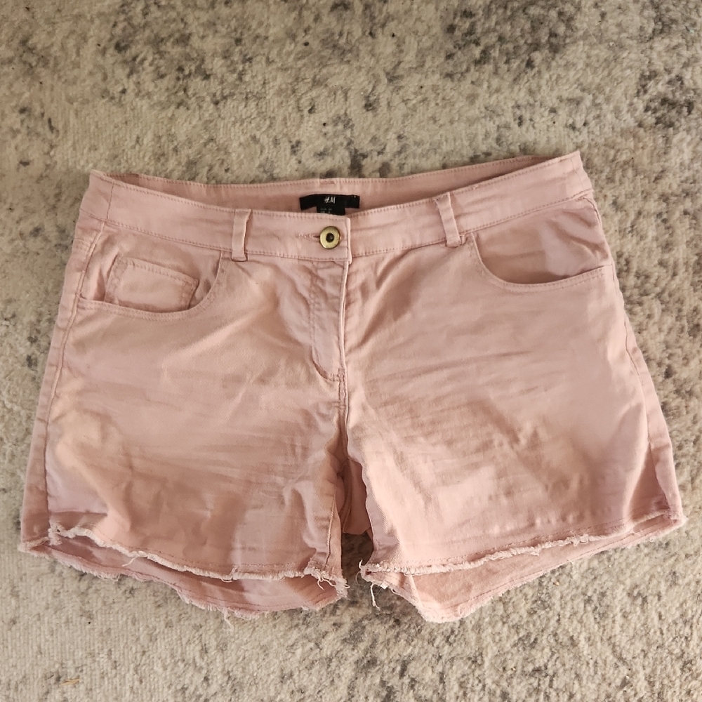 H&M Light Pink Jean Shorts